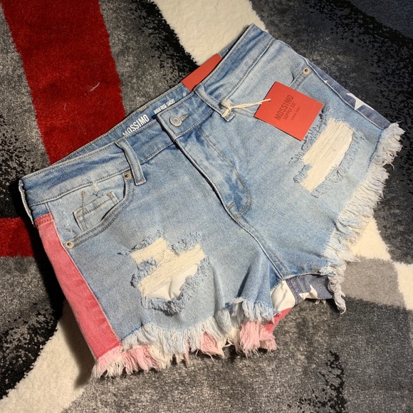 Mossimo Supply Co. Pants - New Mossimo American flag high rise denim shorts